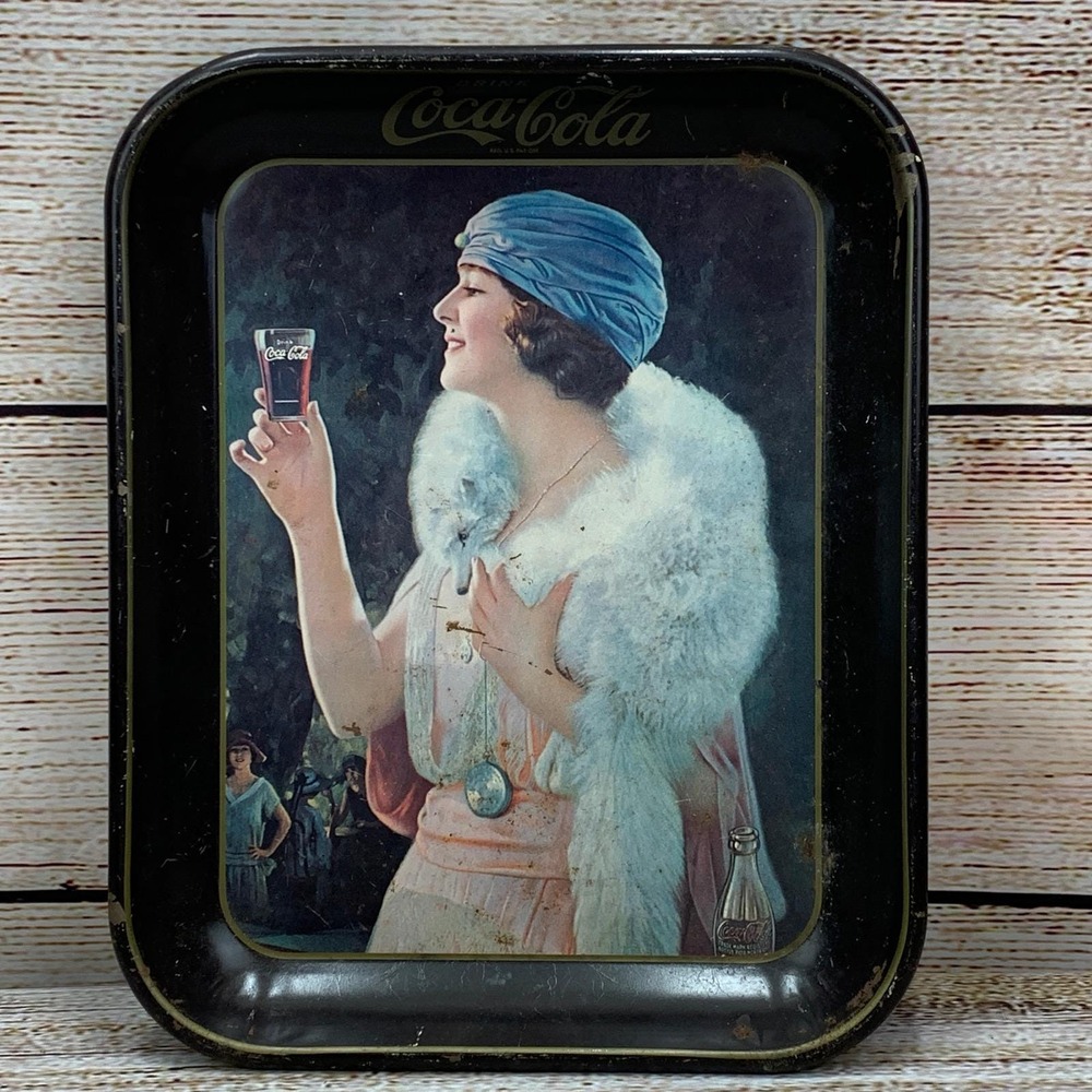 1973 Coca-Cola Metal Serving Tray 1925 Advertisement Reproduction Drink Coke